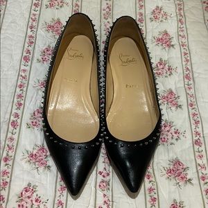 Authentic Christian Louboutin Black Flats